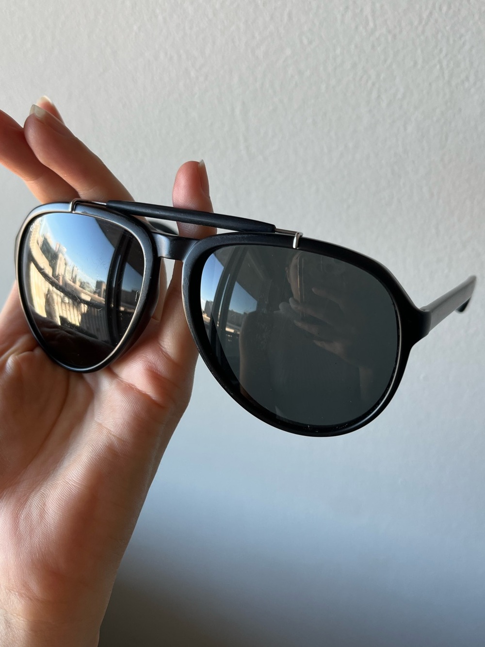 Gucci Aviator GG1029/S KHXP9 sunglasses black frame